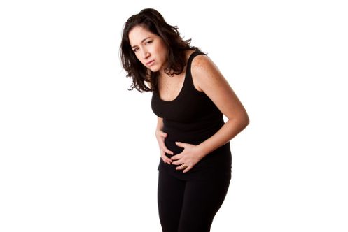 Woman with digestive problems